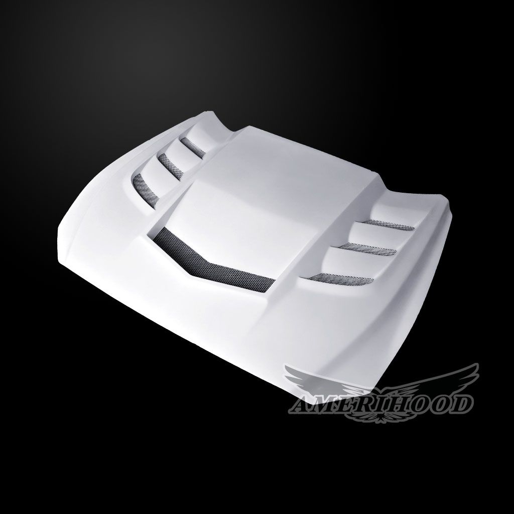 Fiberglass VIP Style Heat Extractor Hood 15-17 Ford Mustang Fiberglass VIP Style Heat Extractor Hood 15-17 Ford Mustang